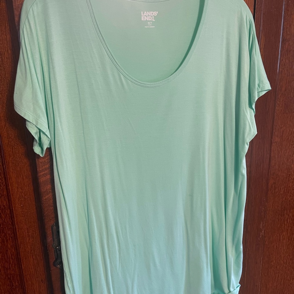 Lands' End Women's Bright Mint Green Top